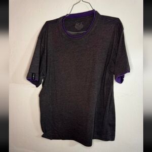 Tacobell Men's Gray and Purple T-Shirt